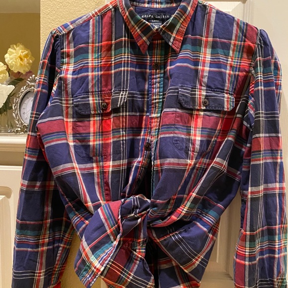 Ralph Lauren slim fit cotton plaid shirt - Picture 3 of 6